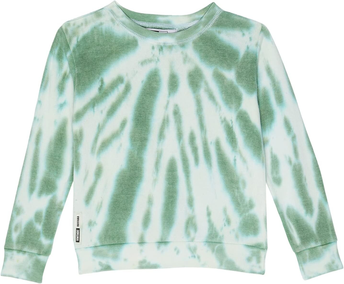 

Толстовка Vintage Havana Crew Neck Streak Tie-Dye, цвет Sea Grass