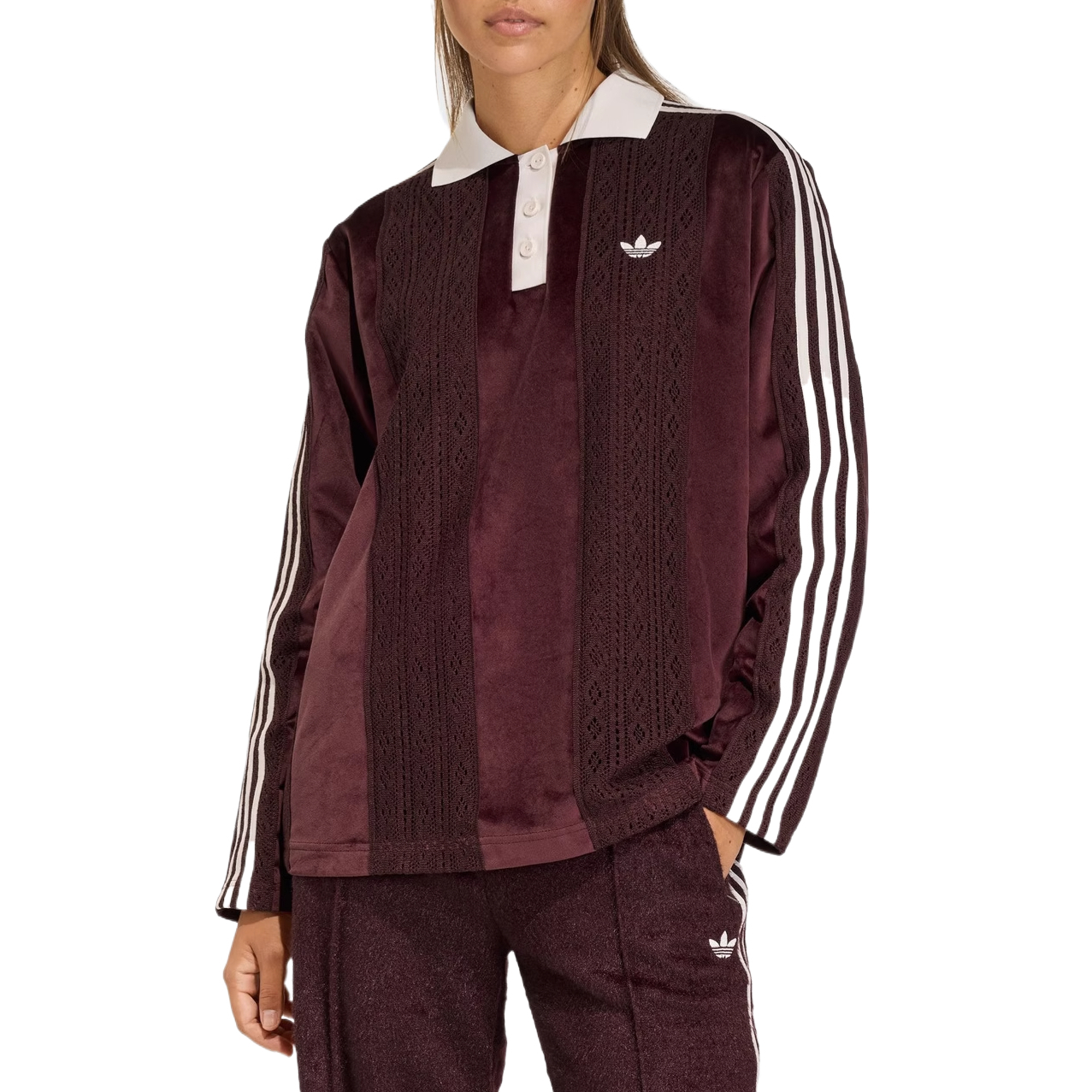 

Женская поло Adidas Originals, фиолетовый