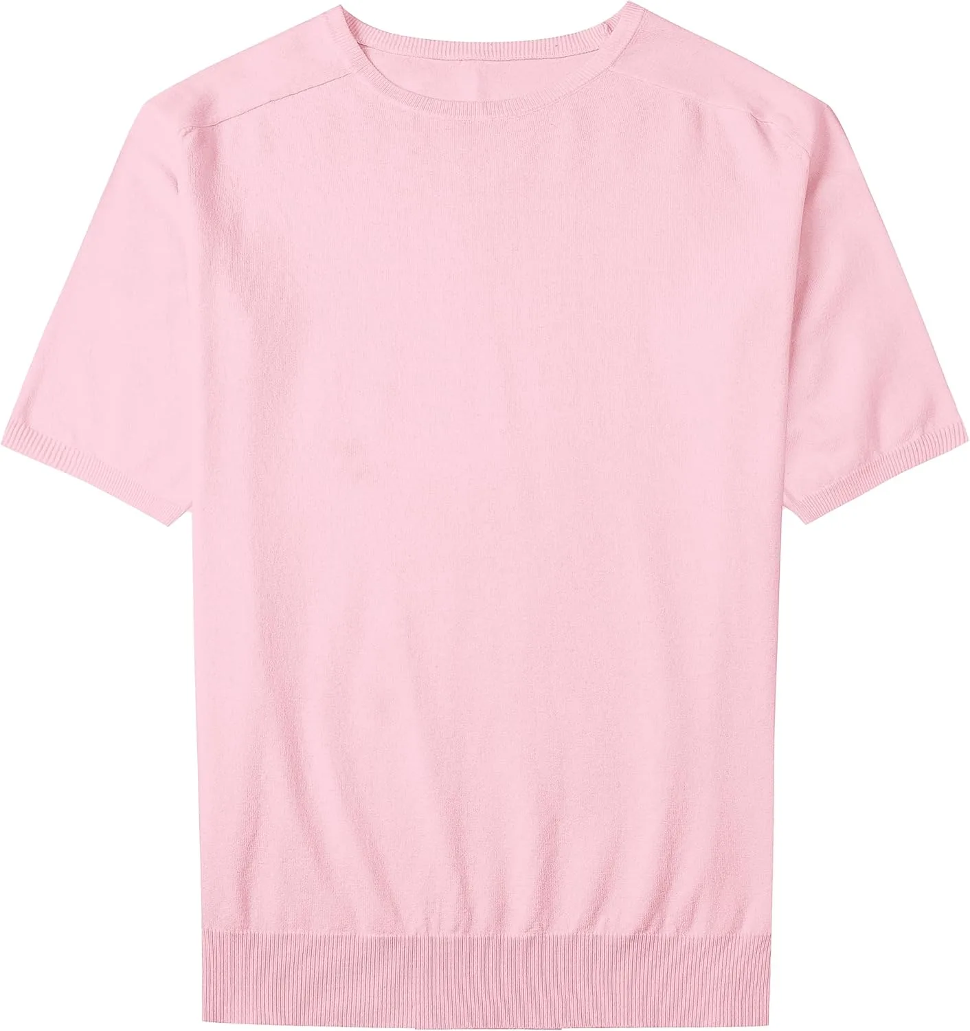 

Мужской свитер Betusline с коротким рукавом и круглым вырезом