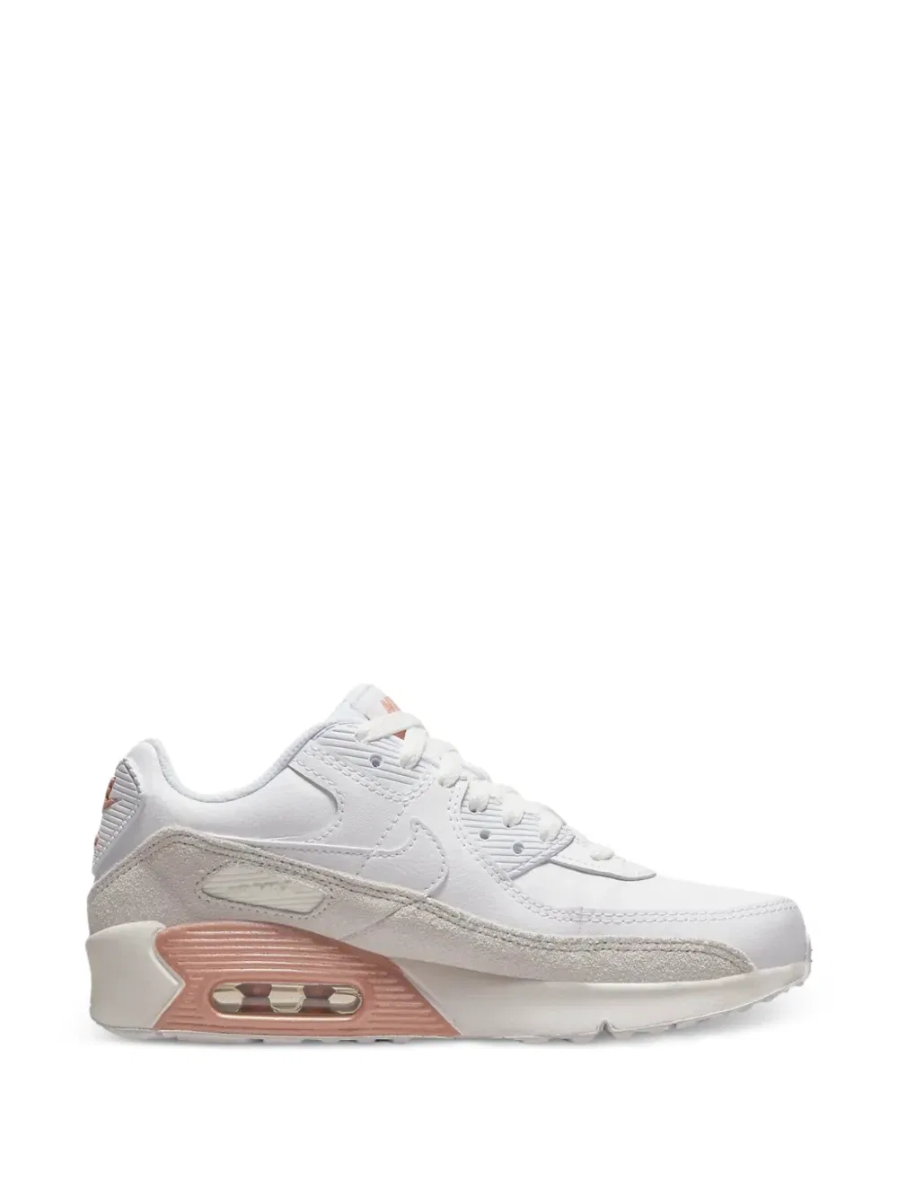 Кроссовки Air Max 90 GS из кожи Nike Kids, белый