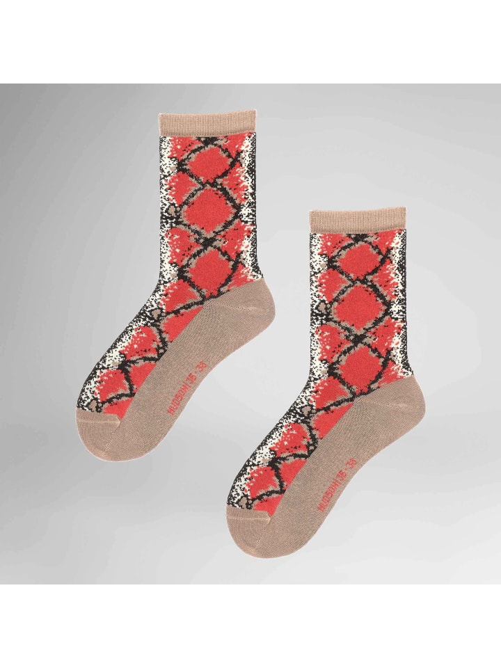 

Носки Snake Fashion в цвете выжженный красный Hudson