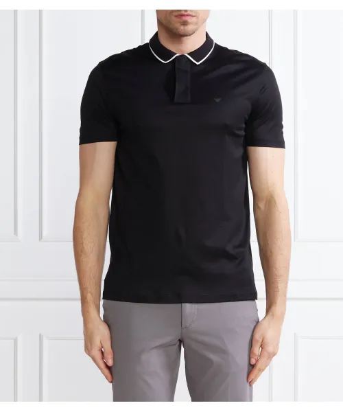 

Футболка поло Regular fit Emporio Armani, черный