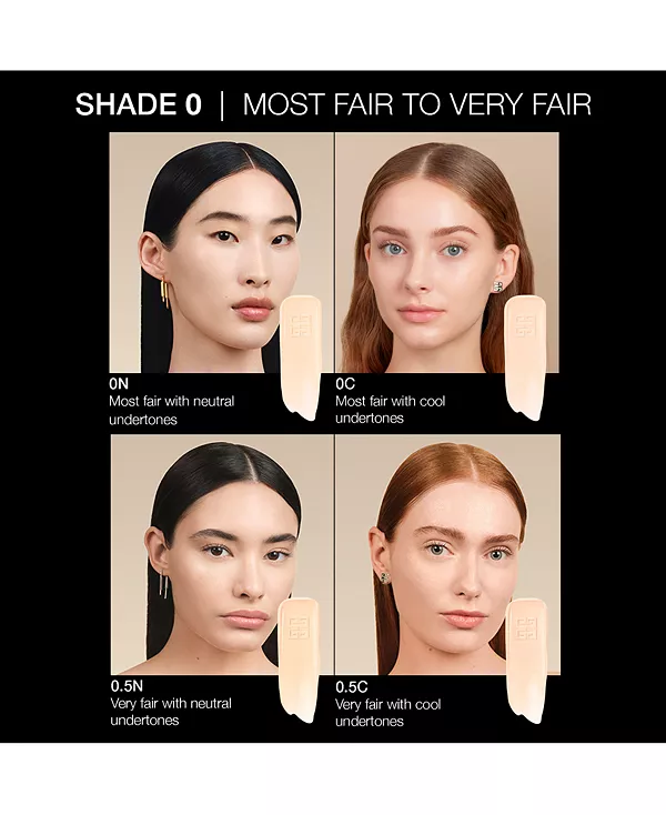 Prisme libre сыворотка для сияния, размывающая и увлажняющая основа, 1 унция. Givenchy, 0.5n very fair with neutral undertones — фото 3