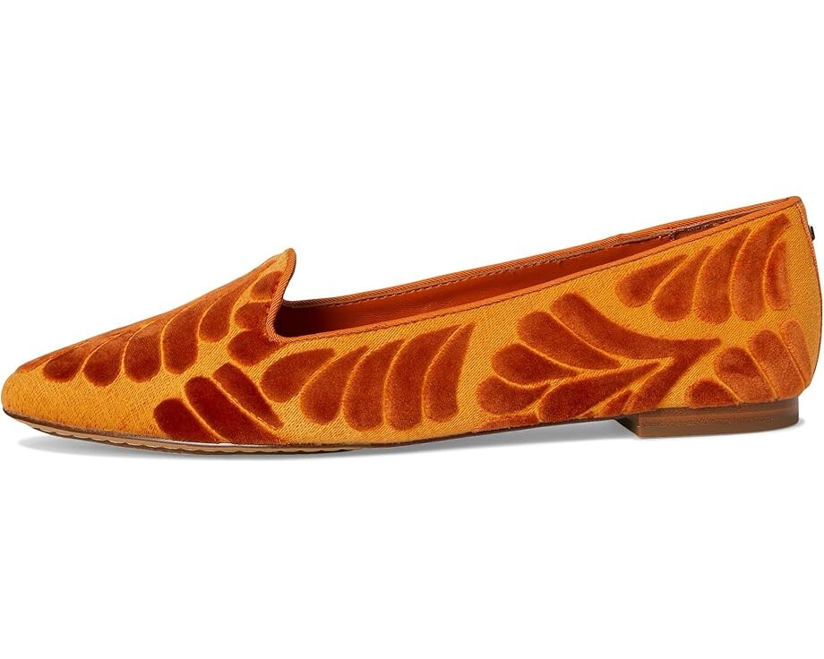Туфли на плоской подошве Birdies The Sparrow Flat, цвет Marigold Velvet Embroidery — фото 4