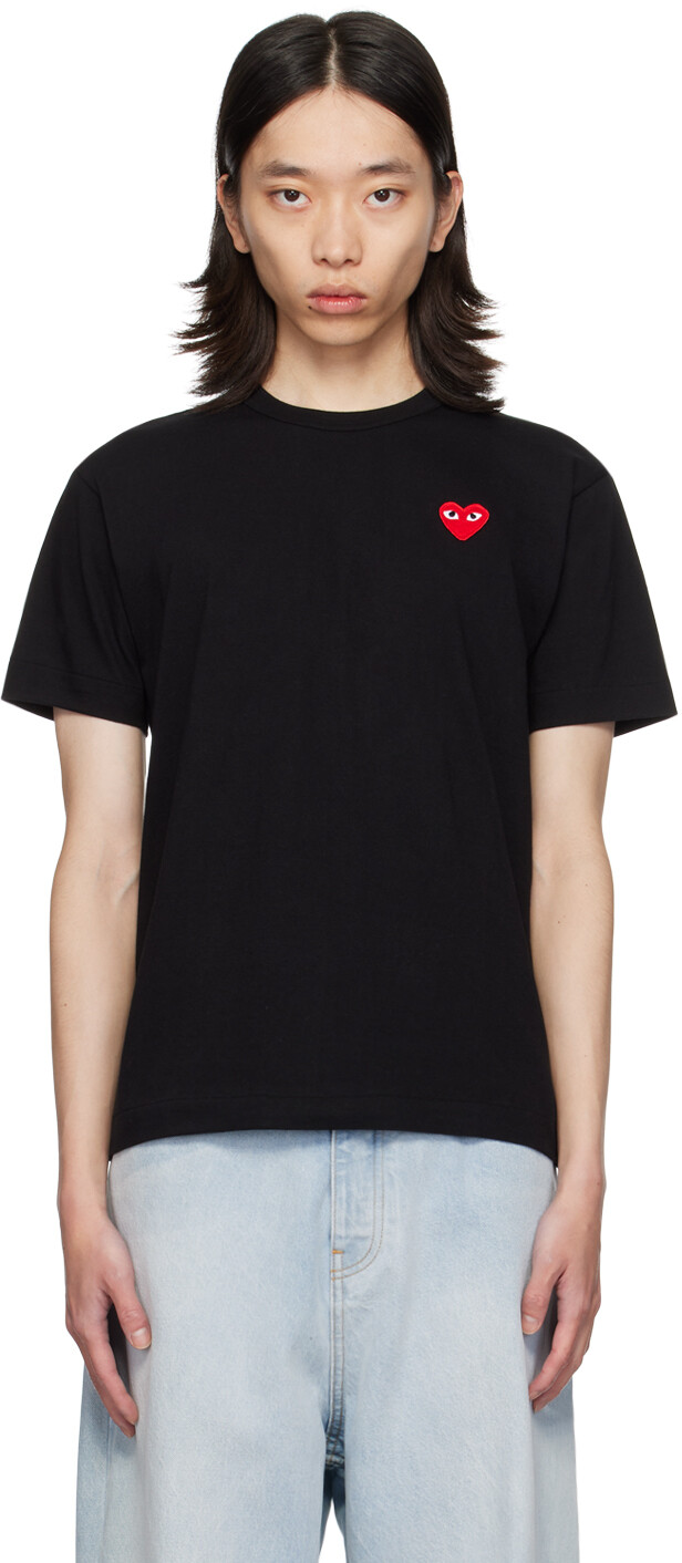 

Футболка с сердцем COMME des GARcONS PLAY, черный