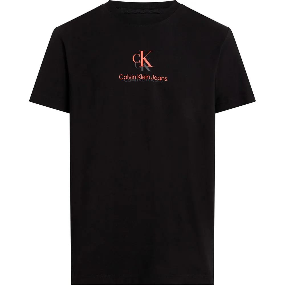 

Футболка с коротким рукавом Calvin Klein Jeans Shadow Logo, черный