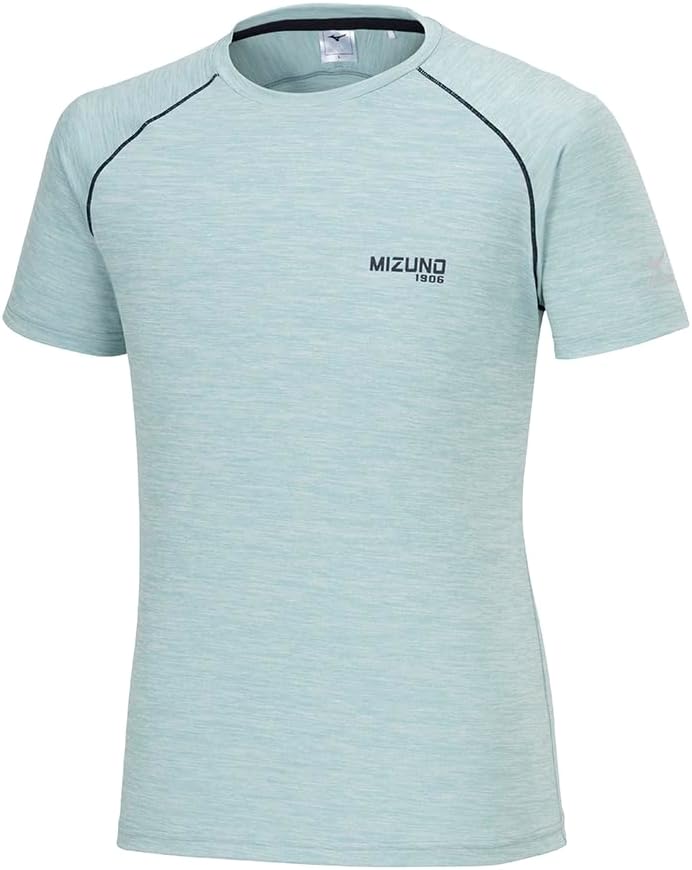 

Мужская футболка с коротким рукавом MIZUNO Pure Hyper Training, спортивная, влагоотводящая, быстросохнущая, антибактериальная, от запахов, пятноотталкивающая, UPF15, K2JAB113, серый