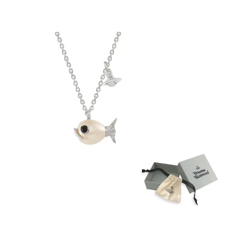 

Vivienne Westwood Брасc, жемчужное, эмалевое ожерелье женское white