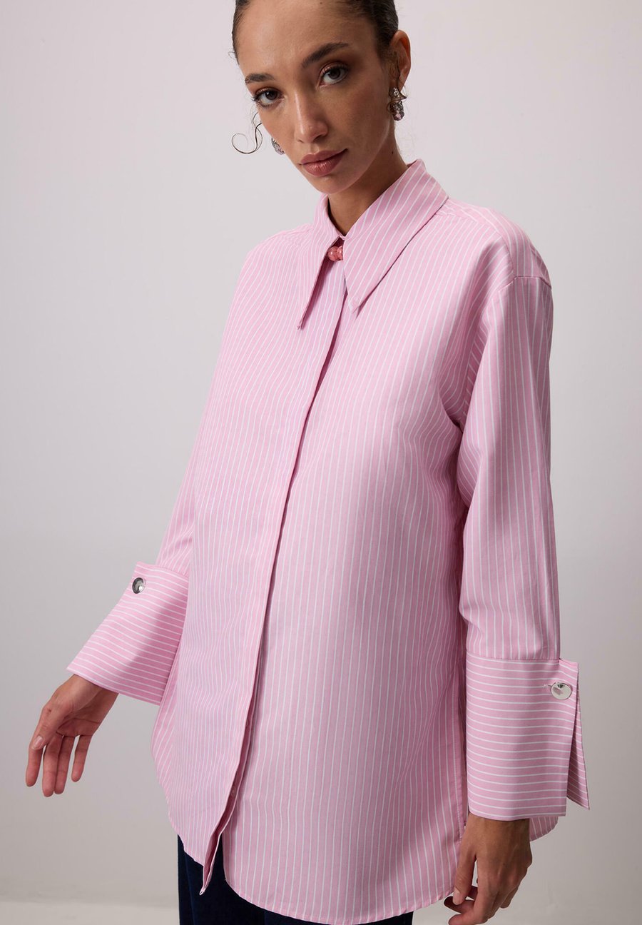 

Блуза Touché Privé STRIPED WITH WIDE CUFFS, Pink/Pink