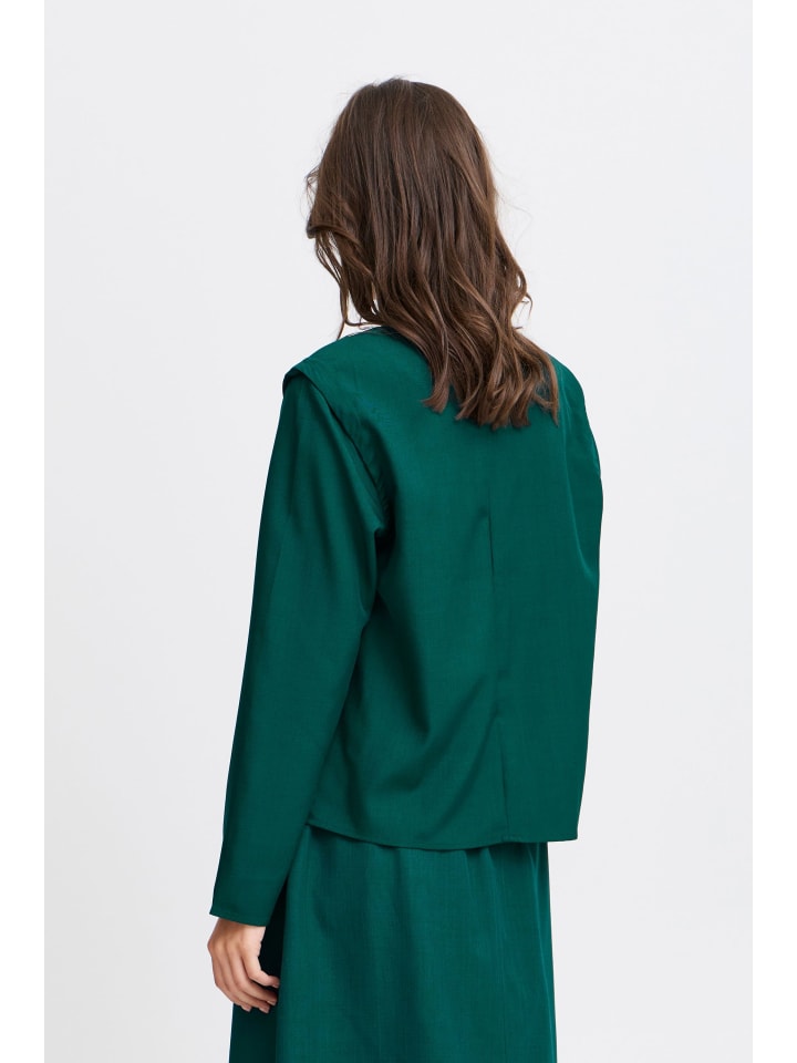 

БЛУЗКА BYMMMIDDE - свободный крой, цвет "Морской мох меланж" b. young