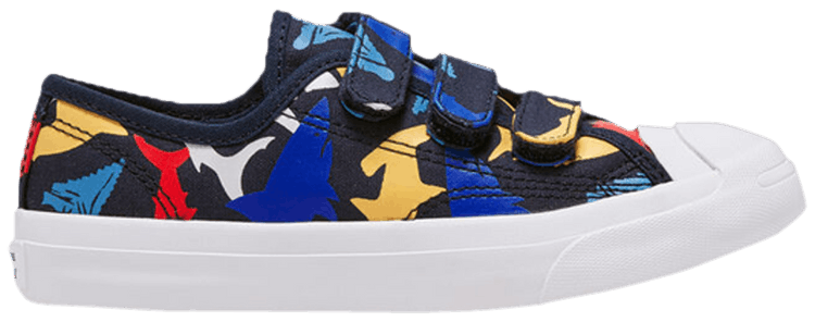 

Кроссовки Converse Jack Purcell Low Easy-On PS 'Shark Bite - Black', синий