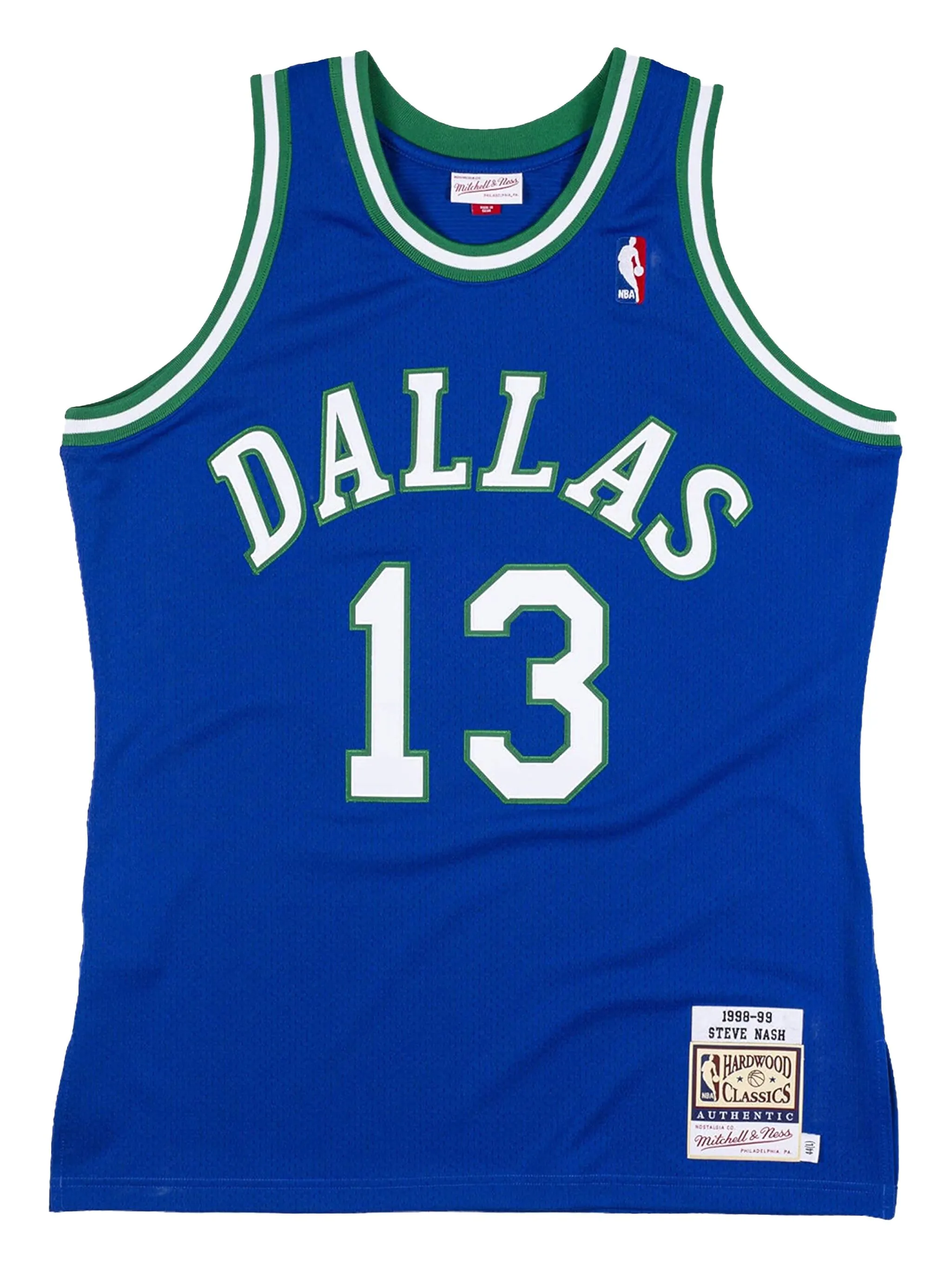 

Топ Swingman Dallas Mavericks Road 98-99 Steve Nash из коллаборации с NBA Mitchell & Ness, синий