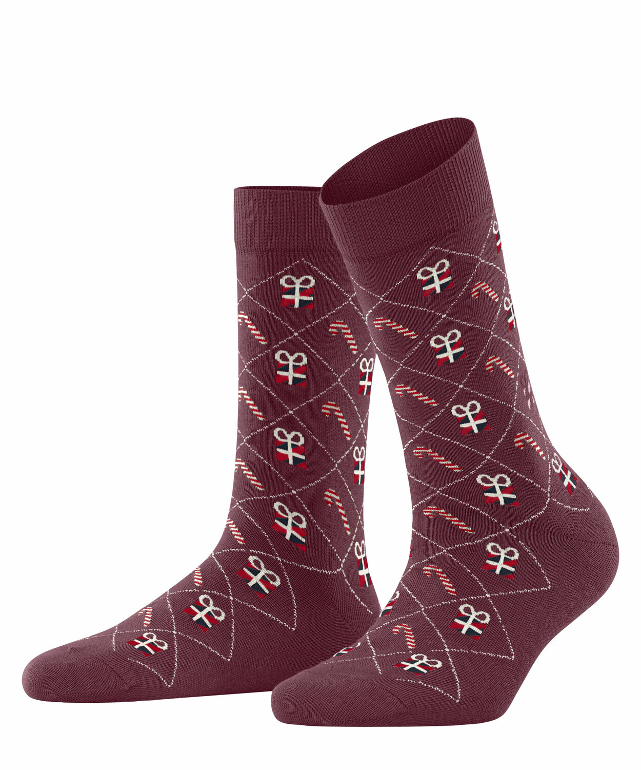 

Носки Burlington X Mas Argyle, цвет Garnet