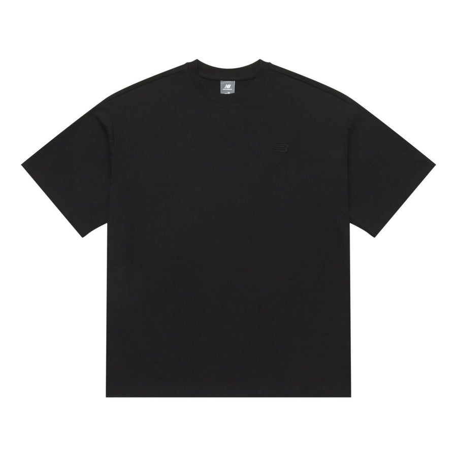 

Футболка New Balance Linear Heritage Brushed Back Jersey Oversized T-Shirt 'Black', черный