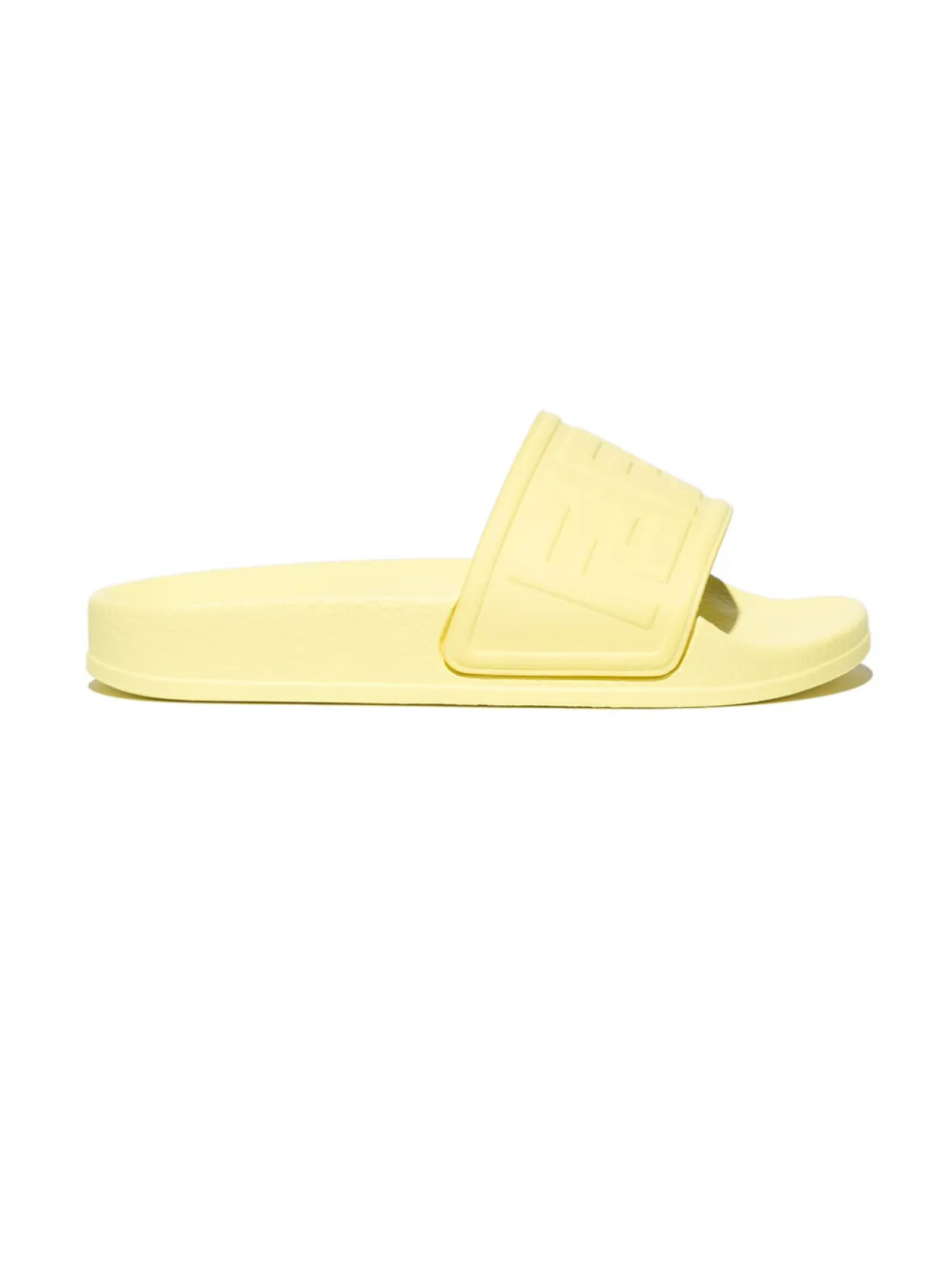 

Шлепанцы с тисненым логотипом Fendi Kids, желтый