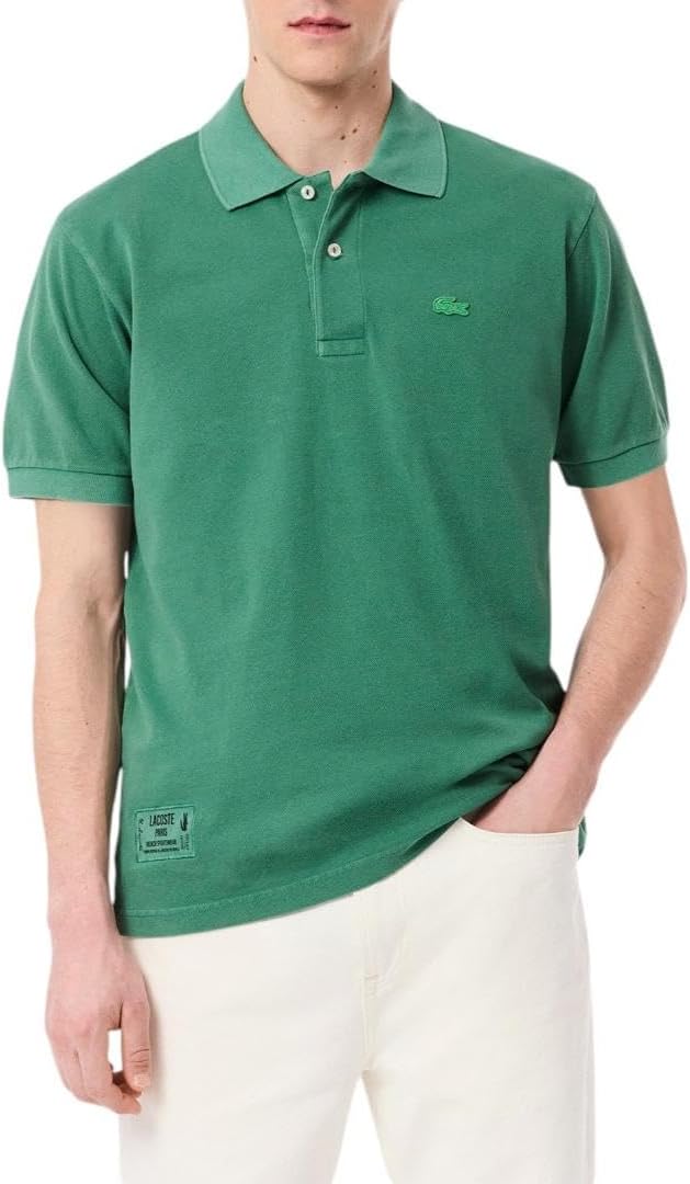 

Lacoste мужская короткая рукав стираная поло, Green, Зеленый, Lacoste мужская короткая рукав стираная поло, Green