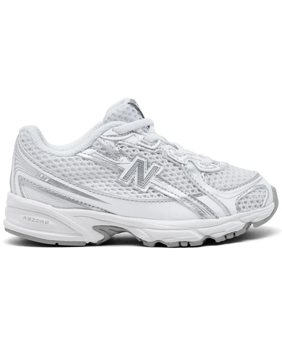 Детские кроссовки на шнуровке 740 Stretch от Finish Line New Balance, белый — фото 2