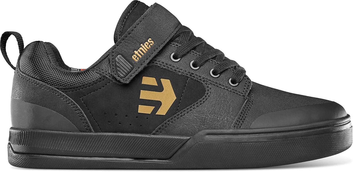 Мужские кроссовки для горного и скейт-байка Etnies Camber Clip, черный/золотой — фото 2