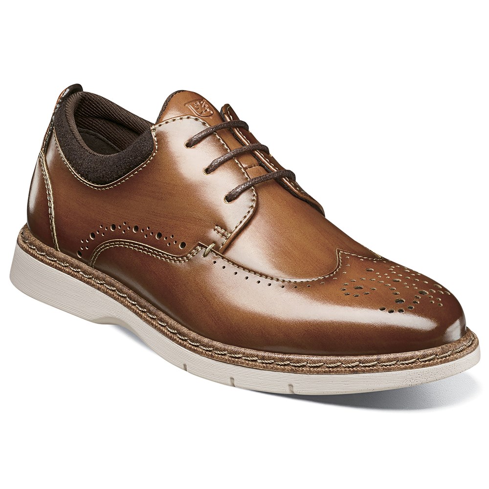 

Детский Synergy WingTip Oxford Little/Big Kid Stacy Adams, цвет cognac