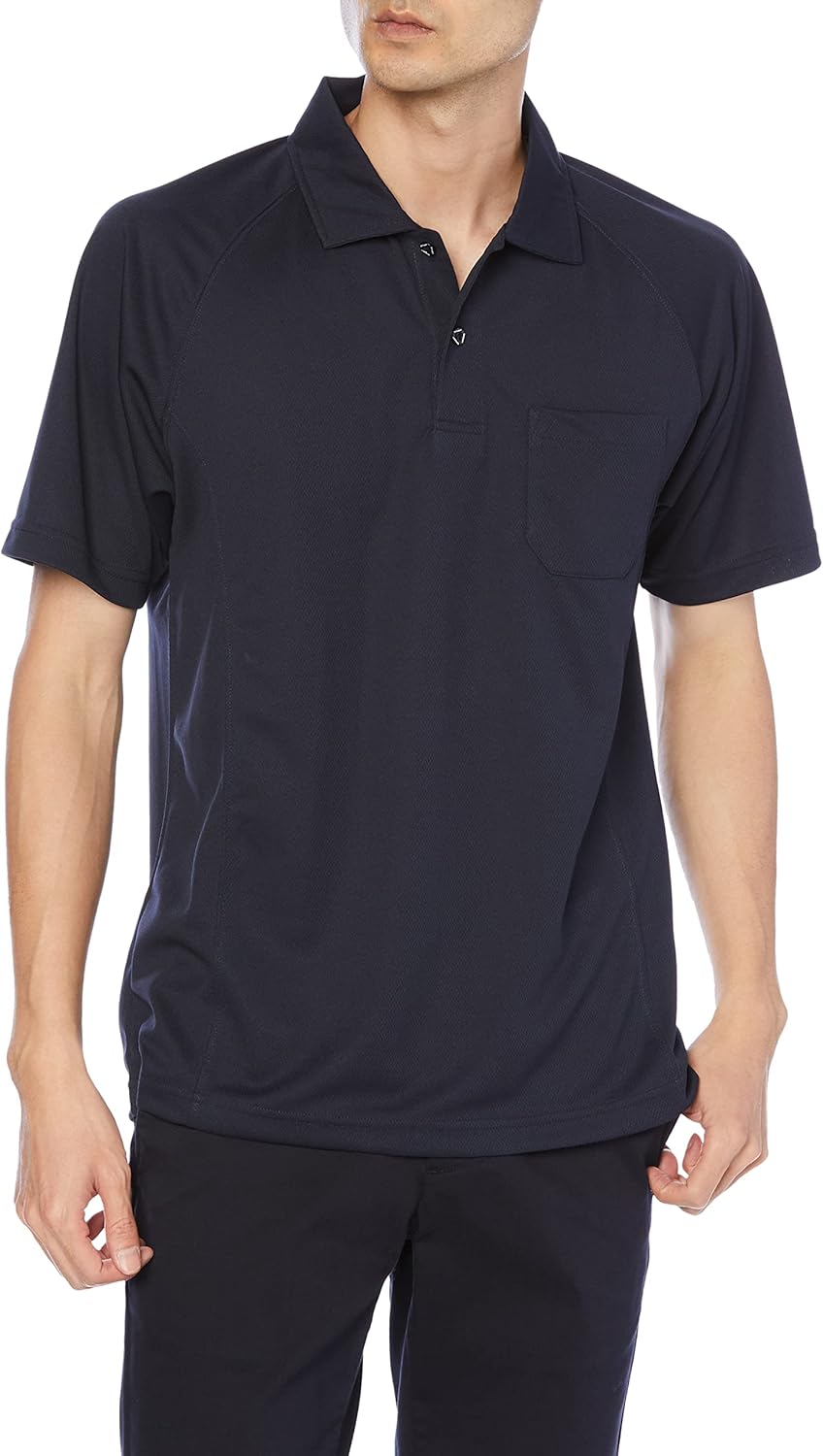 

Поло COCOS Nobuoka Andare Schietti AS-1657 с коротким рукавом и карманом Co-Cos Nobuoka, темно-синий