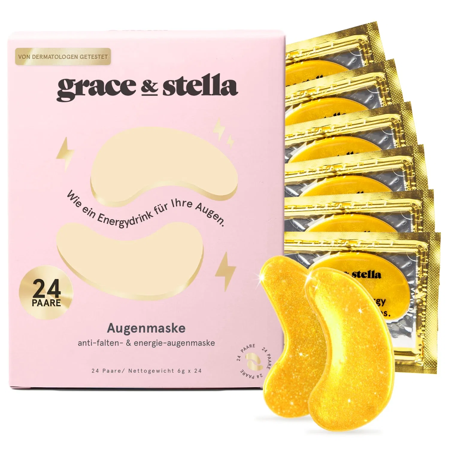 Маски-патчи для глаз Grace & Stella Co. с золотым коллагеном Grace & Stella