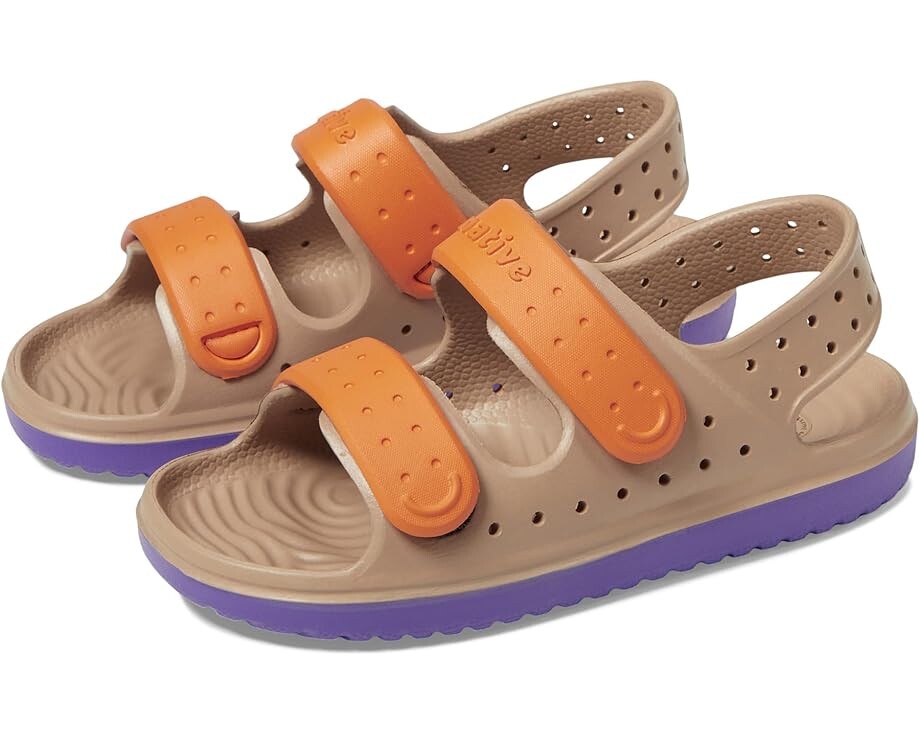 

Сандалии Native Shoes Kids Chase, цвет Flax Tan/Ultra Violet/Apricot Orange