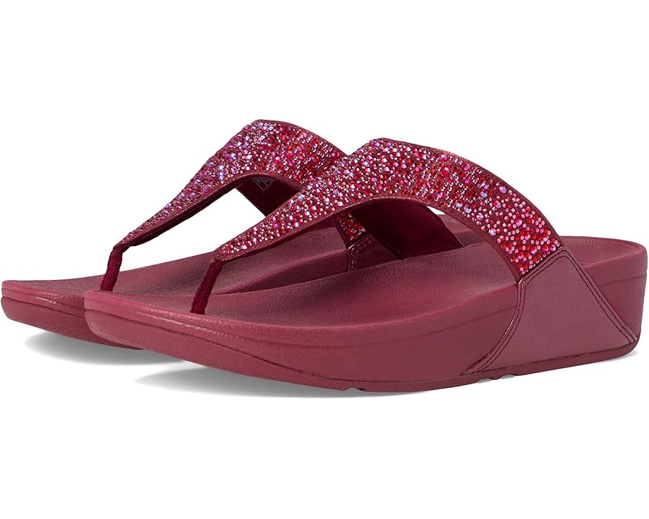 

Сандалии FitFlop Lulu Crystal-Mix Toe-Post Sandals, цвет Luxe Plum