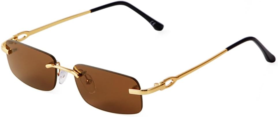 

Солнцезащитные очки с защитой от УФ-излучения UV400 | Коричневые оправы, прозрачные линзы | Яркие линзы для занятий спортом на открытом воздухе и вождения (05) LXLHWN, 03