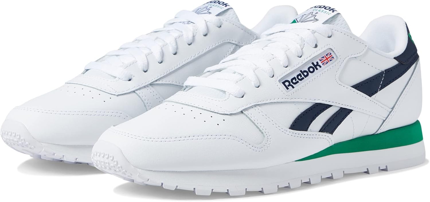 

Мужские винтажные кроссовки Reebok Classic Leather 1983, белый/синий