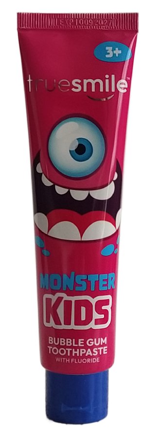 Truesmile Monster Kids Зубная паста со вкусом жевательной резинки и зубная щетка 3-6 лет 75 мл — фото 2