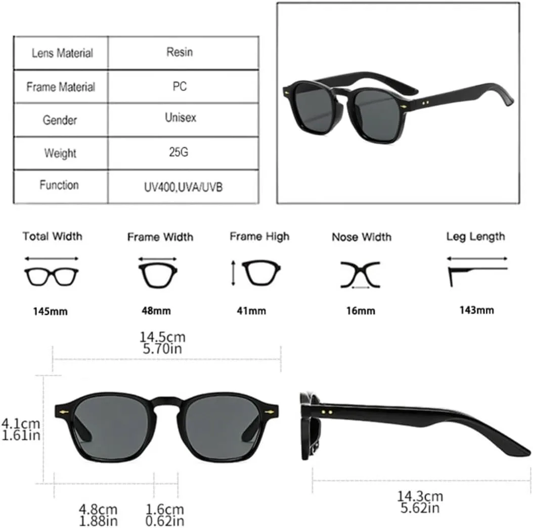 

Солнцезащитные очки с защитой UV400 | Линзы Ocean Lens Rivets Punk | для женщин и мужчин, для занятий спортом на открытом воздухе и вождения DSVIGF, Black Blue