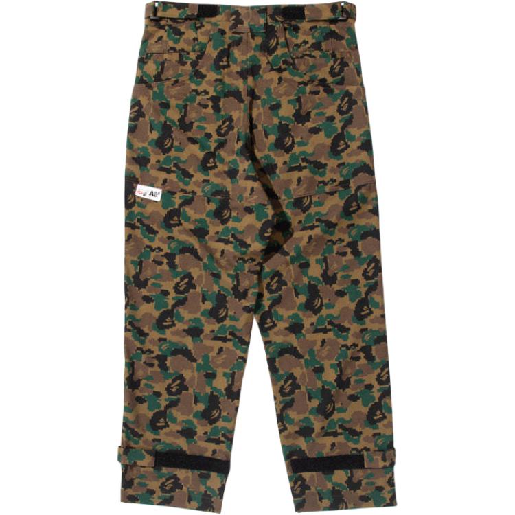 Kazuki Kuraishi Kazuki Kuraishi Collaboration FW25 Повседневные брюки мужские A BATHING APE, зеленый — фото 3