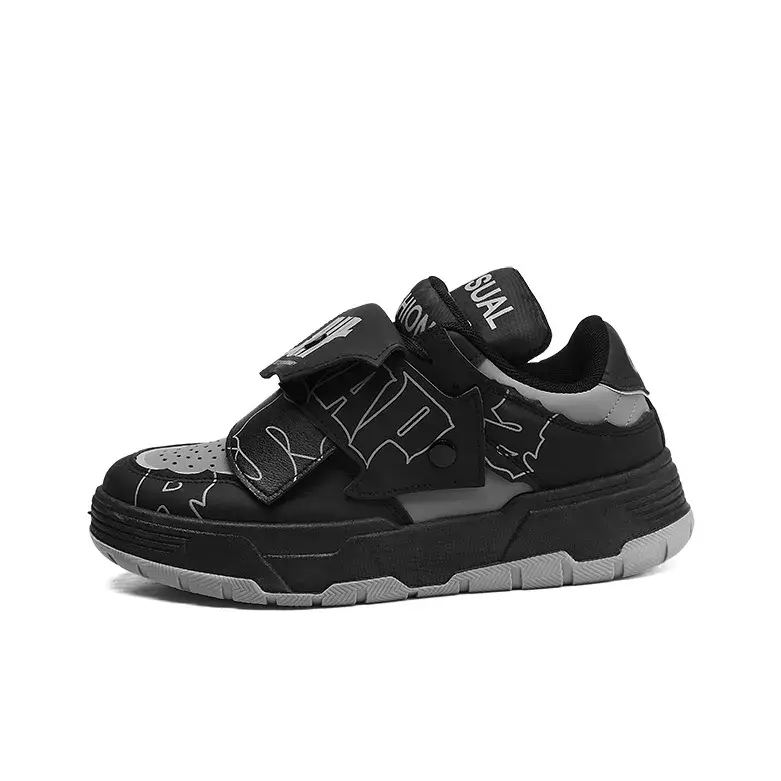 

Seasonal products Амортизирующие износостойкие низкие кеды унисекс черно-серые, цвет Black Gray