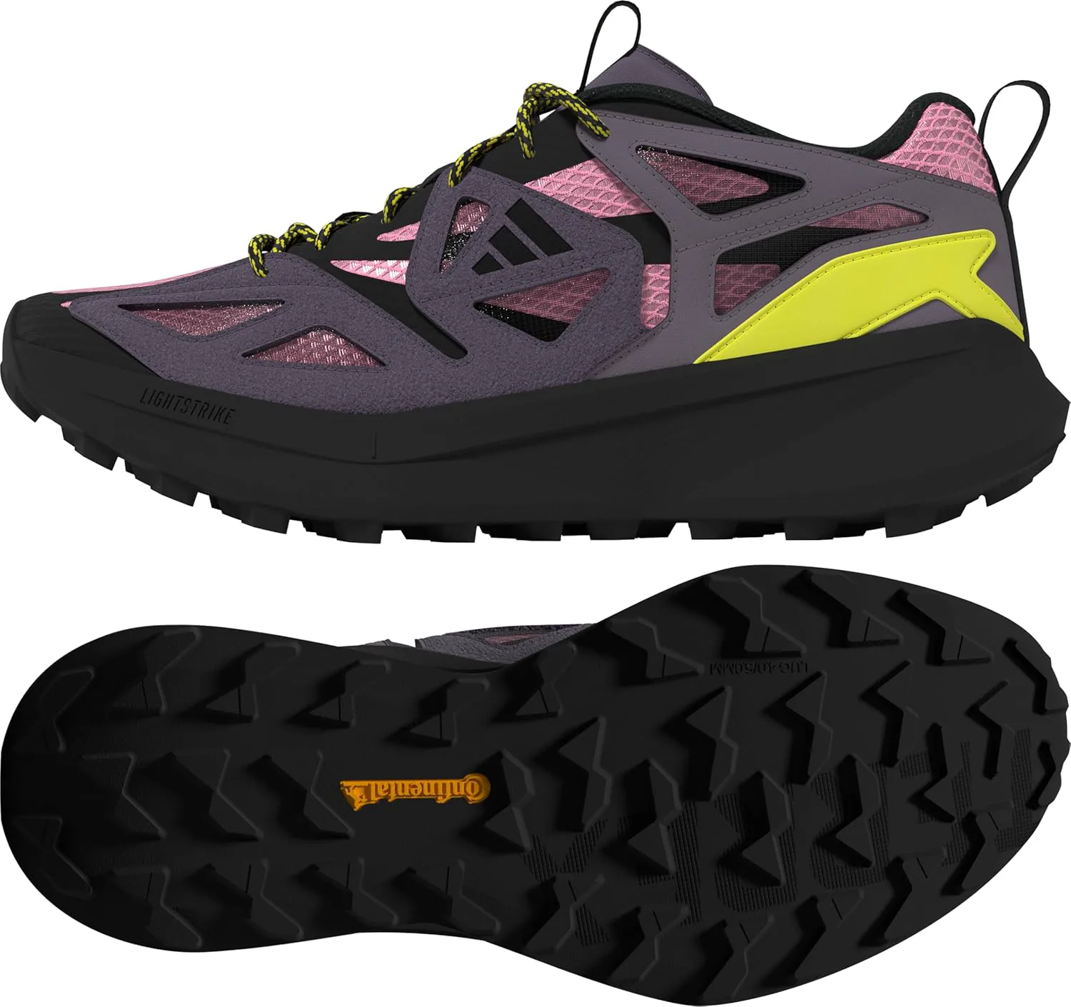 Мужские кроссовки Adidas Kantai Trail, розовый/черный — фото 2