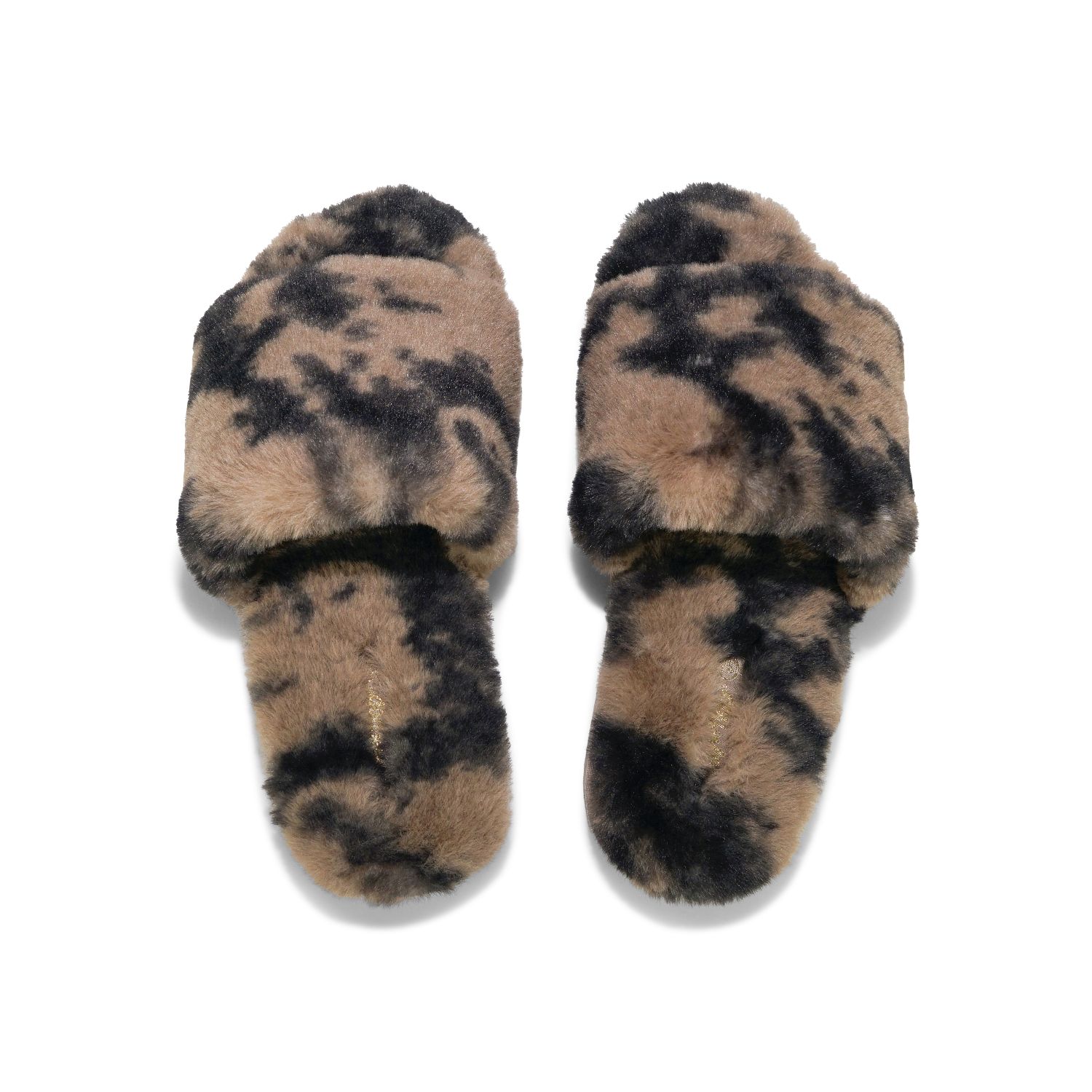 

Тапочки Flip Flop Hausschuh slide*fur 2 tone, коричневый