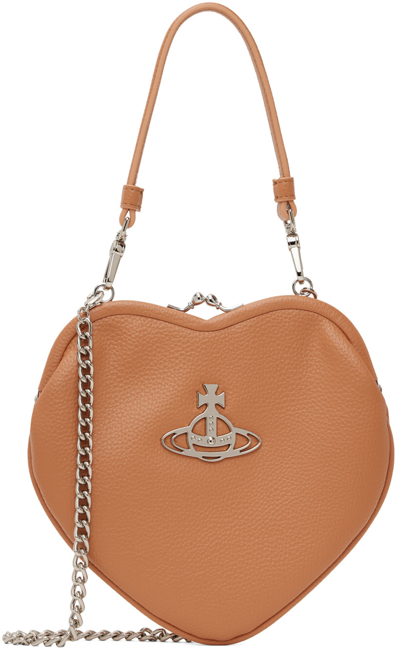 

Сумка-рамка Orange Belle Heart Vivienne Westwood, Коричневый, Сумка-рамка Orange Belle Heart Vivienne Westwood