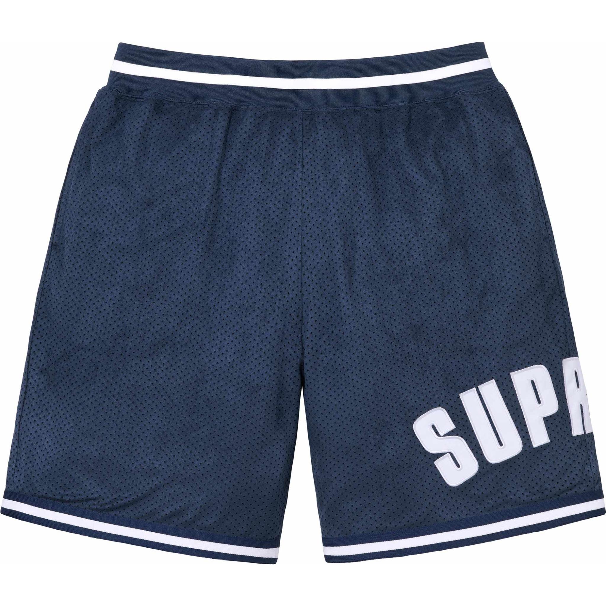 

Ультразамшевые сетчатые шорты Supreme, серый