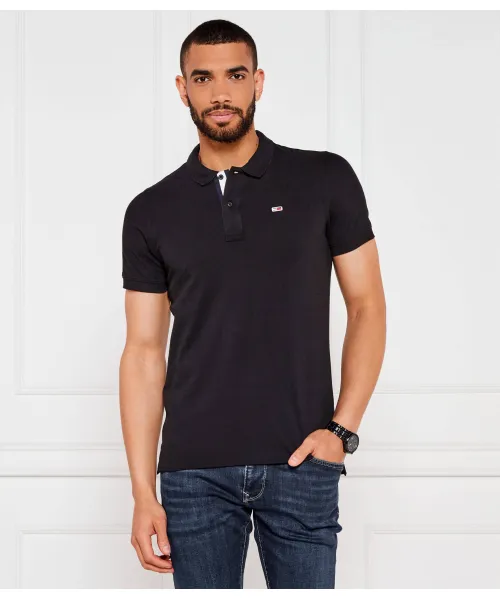 

Футболка поло Slim fit Tommy Jeans, черный