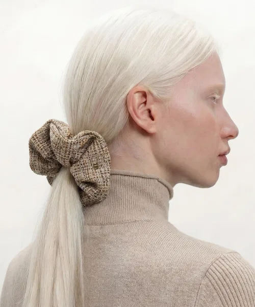 Резинка для волос SCRUNCHIE UNDERCONTROL STUDIO из смесовой ткани, бежевый