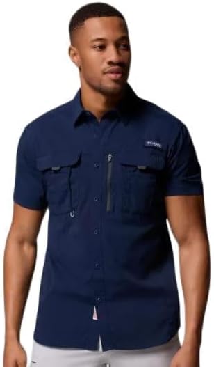 

Рубашка Columbia Men's PFG Bahama Elite с коротким рукавом, Collegiate Navy