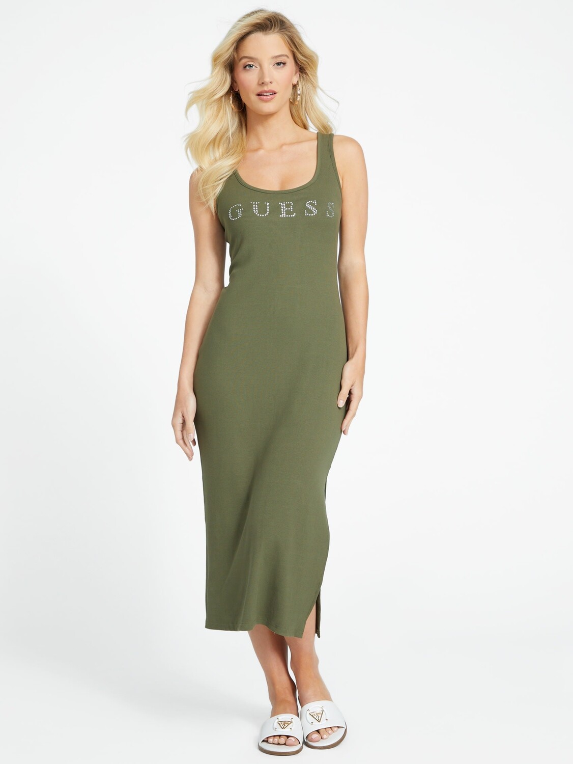 

Платье миди Zuri Guess Factory, цвет Dusty Sage
