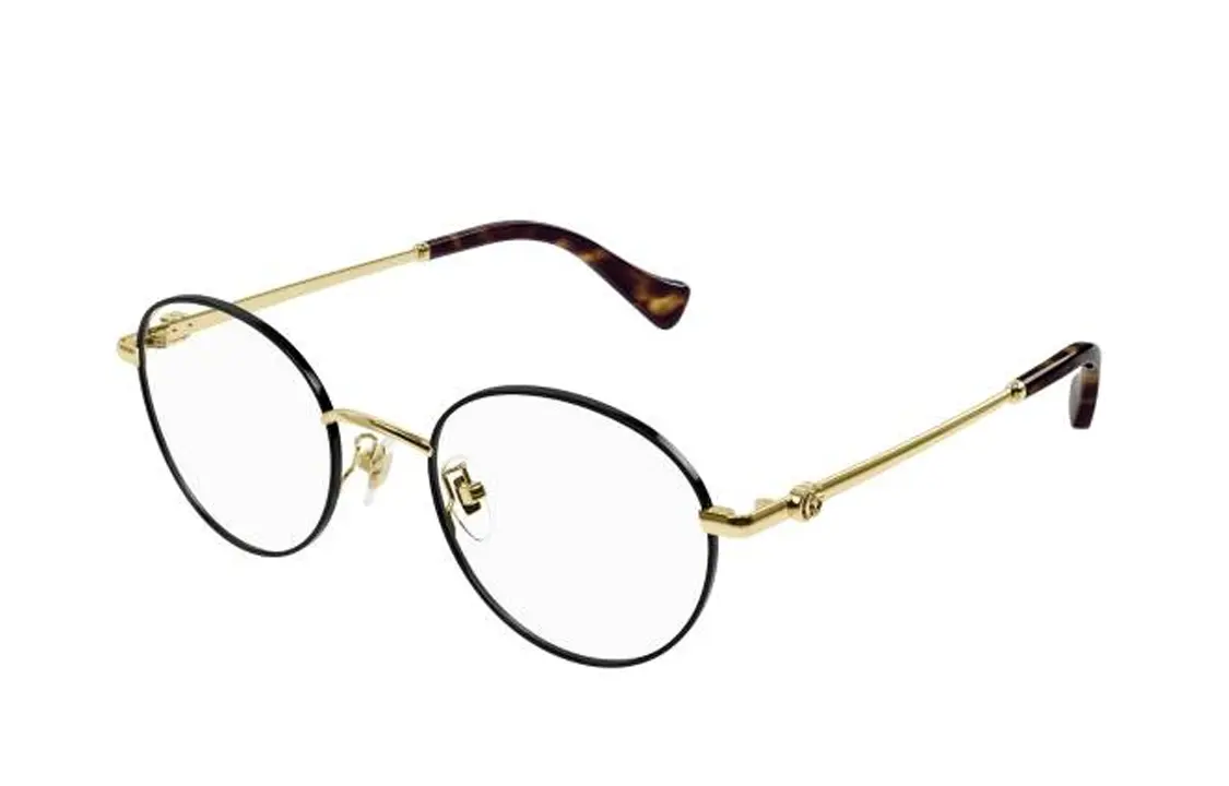 

Оправа мужская Gucci в форме тишейды, черный / золотой