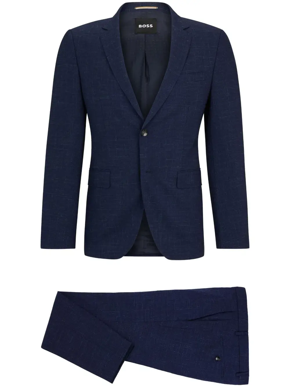 

Костюм с однобортным пиджаком BOSS, синий
