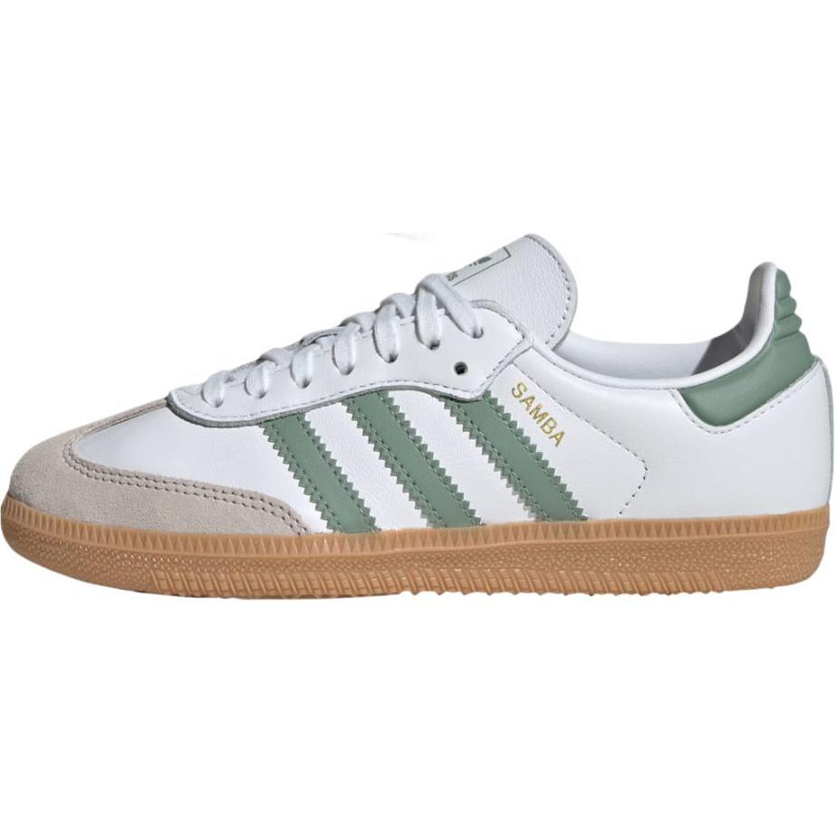 

Adidas Originals Samba OG нескользящие износостойкие низкие детские скейтбординг кроссовки white/green для подростков