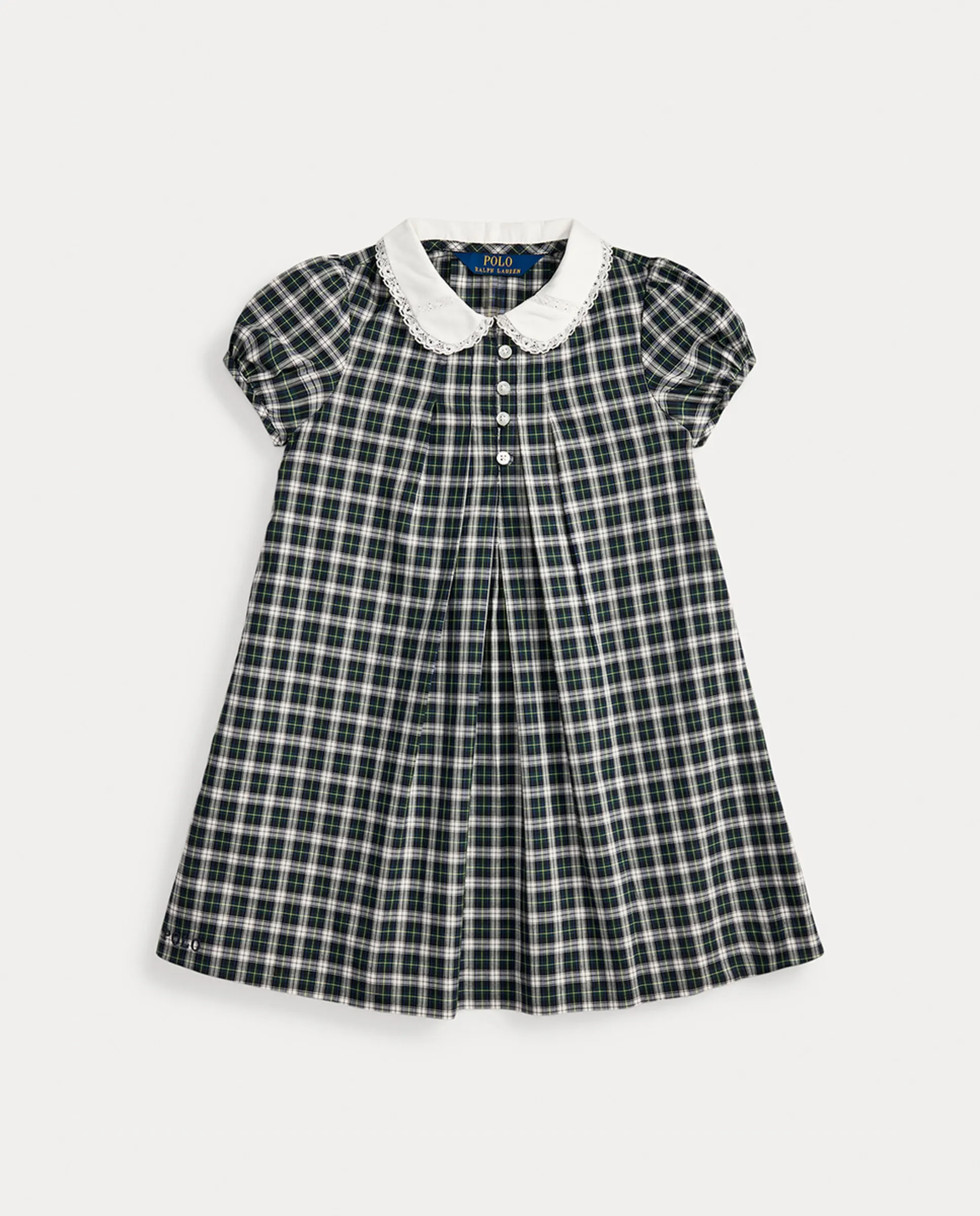 

Хлопковое платье для девочки с принтом Polo Ralph Lauren, многоцветный