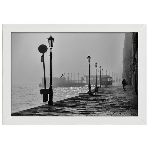 

Рамка для фотографий LegendArte Straßenlaternen im Nebel, белый