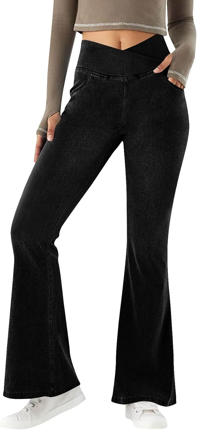 

Модные джинсы Bell Bottoms для женщин: трендовые кроссоверные стрейч-штаны