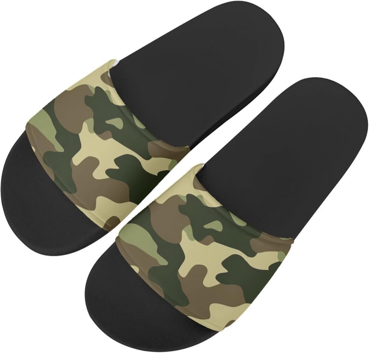 

Тапочки Howilath с оригинальным узором для женщин и мужчин, нескользящие шлепанцы с одной лямкой, открытый носок, мягкая подошва, плоские сандалии, зеленый