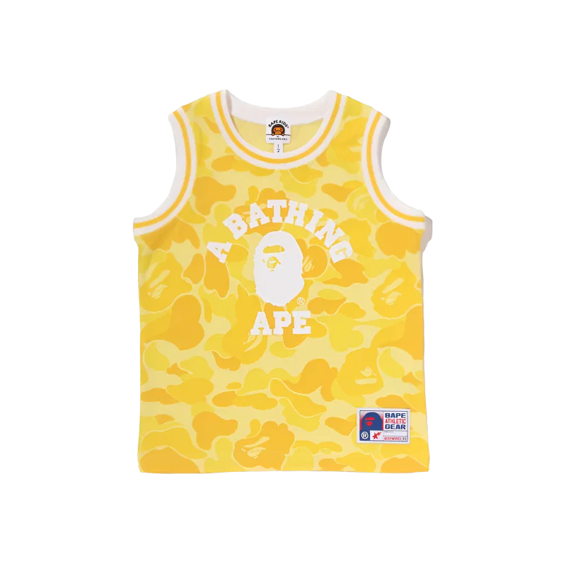 Топ-майка A BATHING APE для детей 3-7 лет, желтый