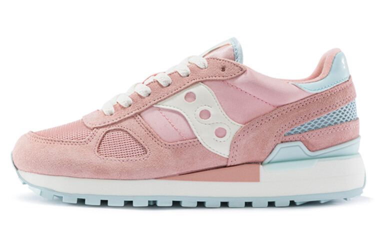 

Кроссовки Shadow Original женские с низким верхом розово-синие Saucony